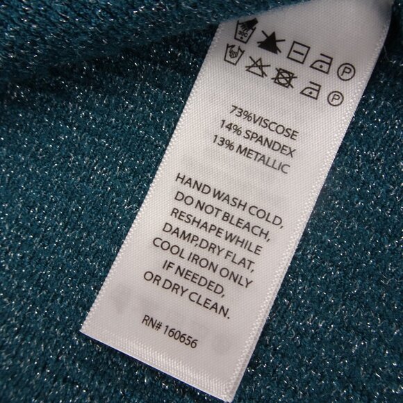 Sincerely Jules Women Bodycon Green Metallic Dress Size L - Picture 6 of 8